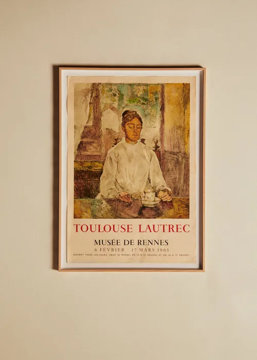 Affiche Musée de Rennes, Toulouse Lautrec, 1963 - 58,5 x 81,5 cm