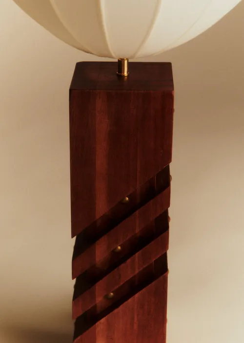 Lampe à poser scandinave vintage en teck - Teck — image 3