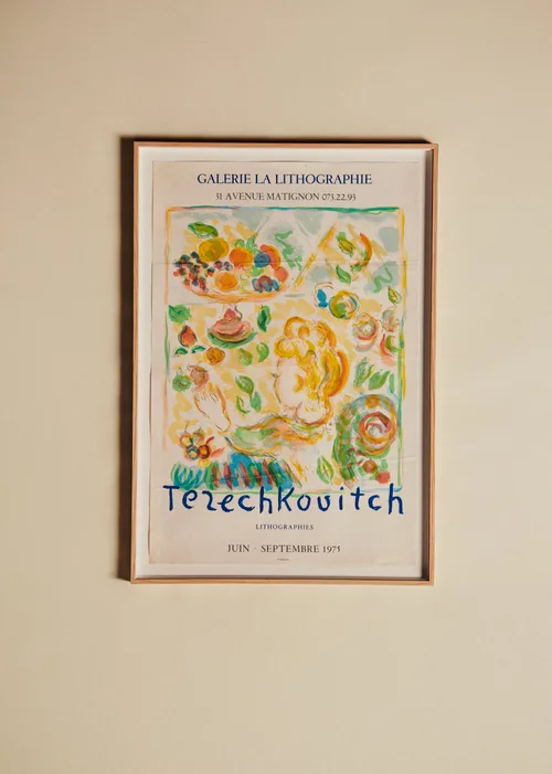 Affiche Galerie La Lithographie, Tezechkovitch, 1975 - 56,5 x 82 cm