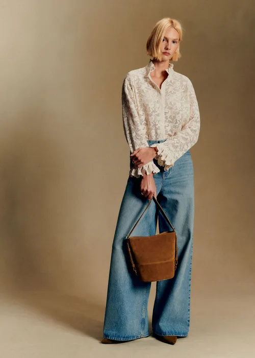 Chemise Erine - Guipure Unie Fleur Ecru — image 4