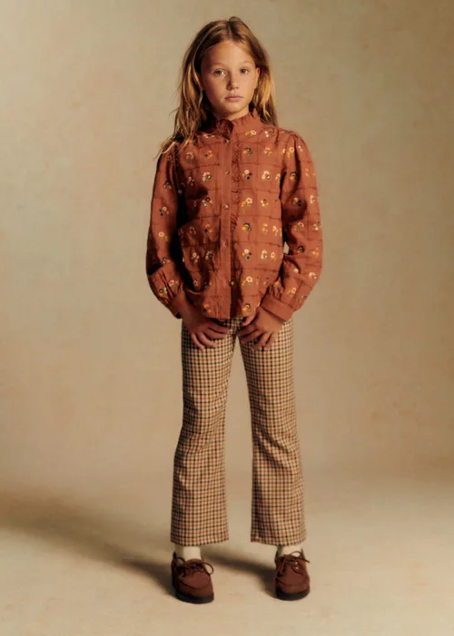Pantalon Ciara - Carreaux Camel Beige et Noir — image 3
