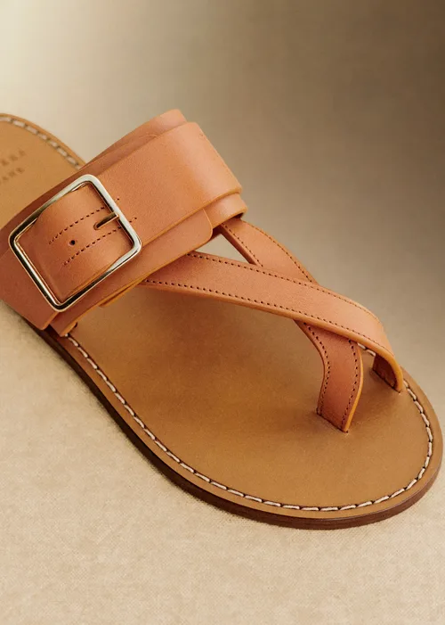 Sandales Low Freya - Miel Lisse Héritage — image 5
