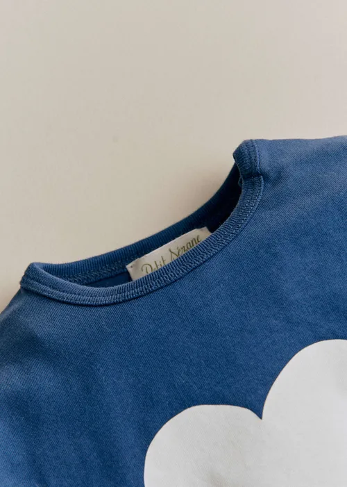 T-Shirt La chamade - Bleu indigo / Ecru — image 2