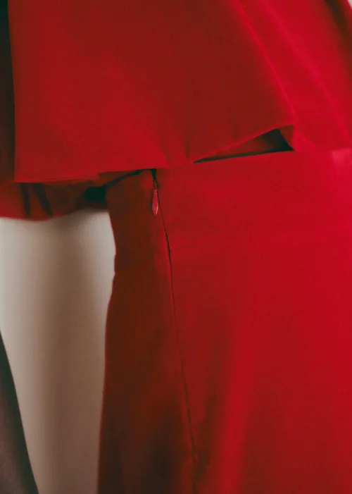 Jupe SORIA - Velours Rouge — image 3