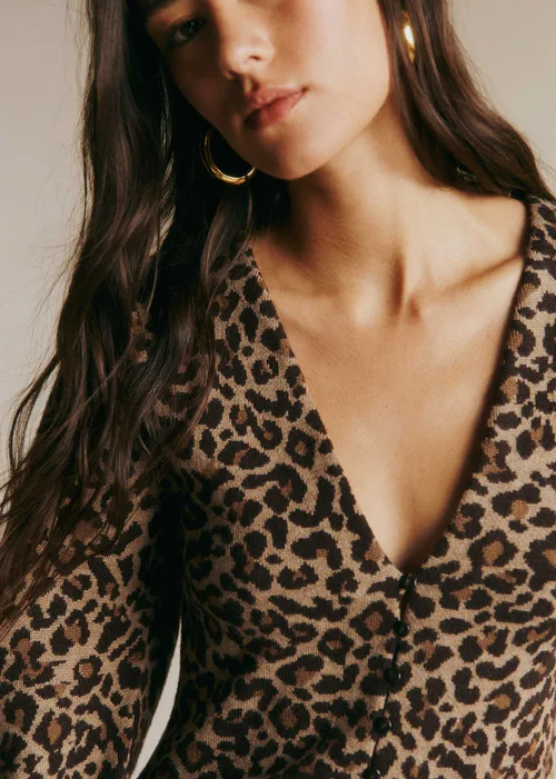 Gilet Anouck - Jacquard Leopard — image 3