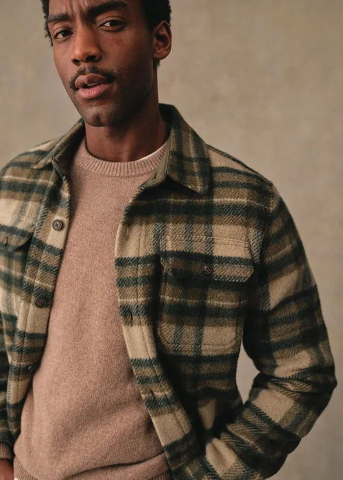 Surchemise Lellan - Tartan Vert / Beige — image 4