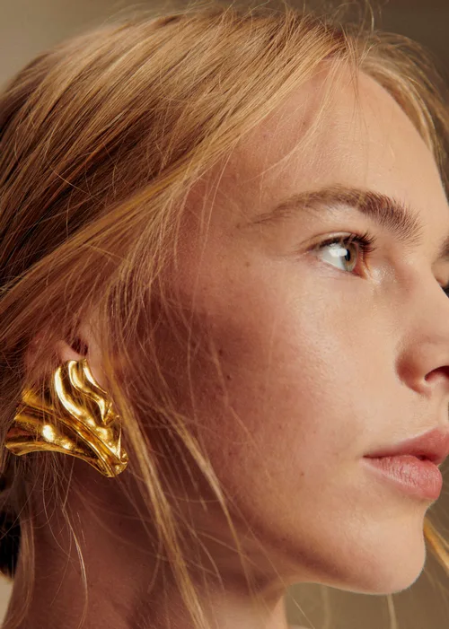Boucles d'oreilles Nora - Doré — image 4