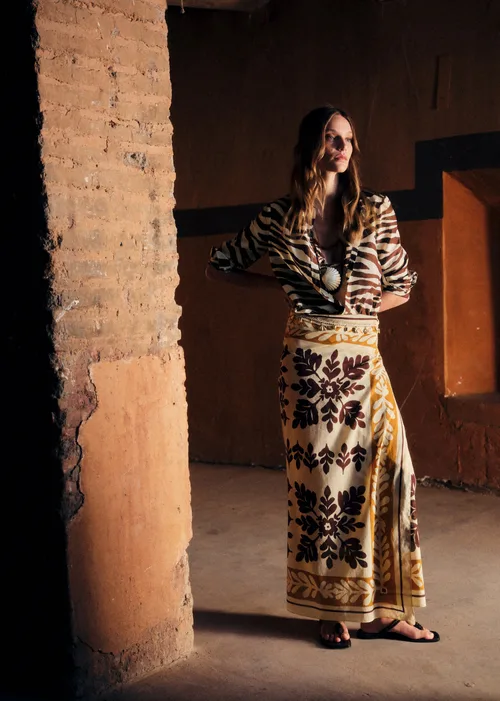 Chemise Pierro - Imprimé Zebra Terre — image 4