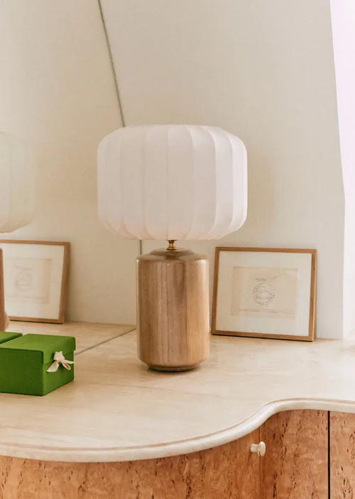 Lampe Mezzo - Bois - Abat-jour Mezzo - Écru — image 5