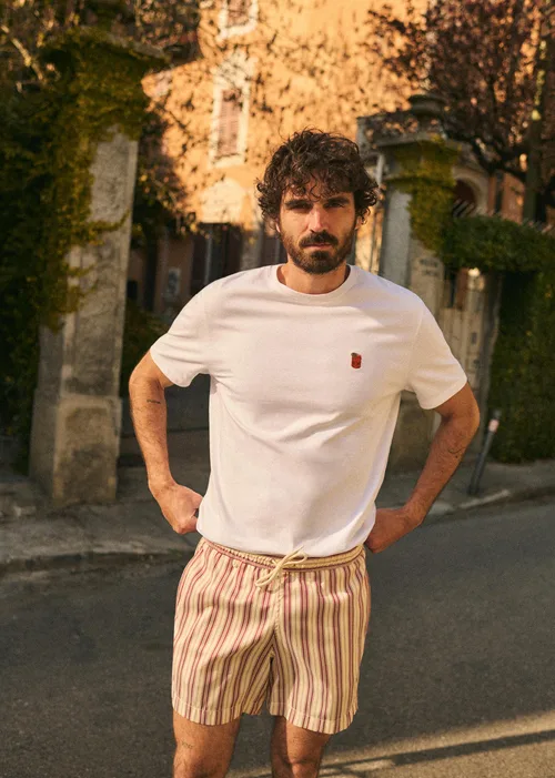 Maillot de bain Rob - Écru / Rouille — image 5