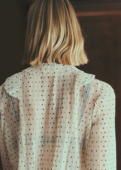 Blouse Jola - Ecru Pois Noir — image 4