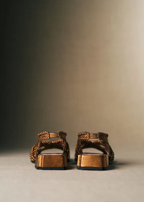 Sandales Martha - CFM Souliers x Éditions Sézane - Métal Bronze — image 3