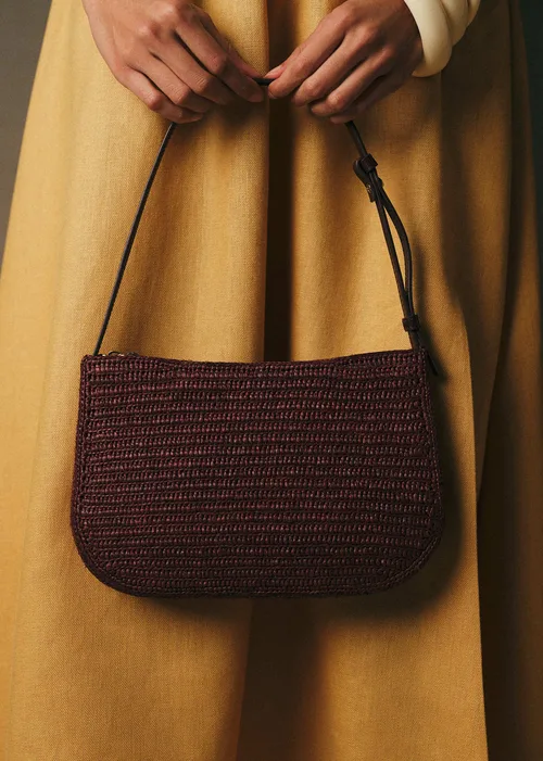 Pochette Jeanne - Raphia Pourpre — image 3