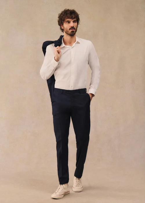 Chemise Allen Pinpoint - Blanc — image 5