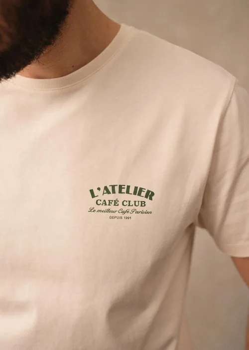 T-Shirt L'Atelier Café Club - Écru — image 3
