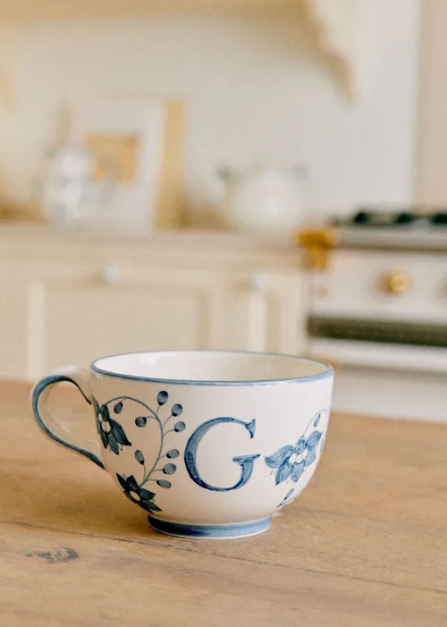 Tasse Poème - Bleu orage - Lettre G — image 2