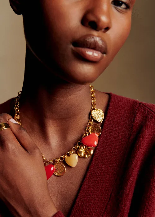 Collier Esmée - Rouge Multi Doré — image 5