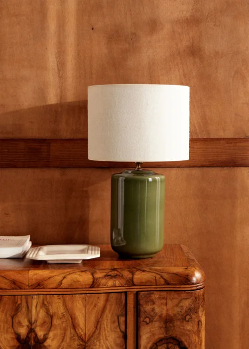 Lampe Mezzo - Sauge - Abat-jour Dolce - Jute Écru — image 3
