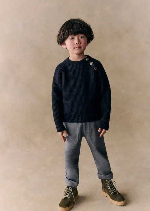 Pantalon Gaby - Flanelle Gris Chiné — image 2