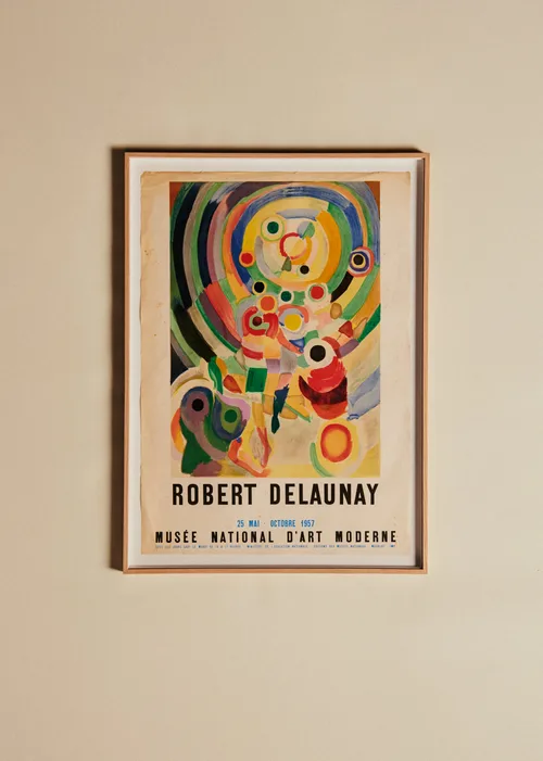 Affiche Musée national d'art moderne, Robert Delaunay, 1957 - 57,5 x 79,5 cm