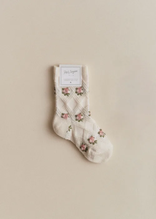Ecru Fleurs