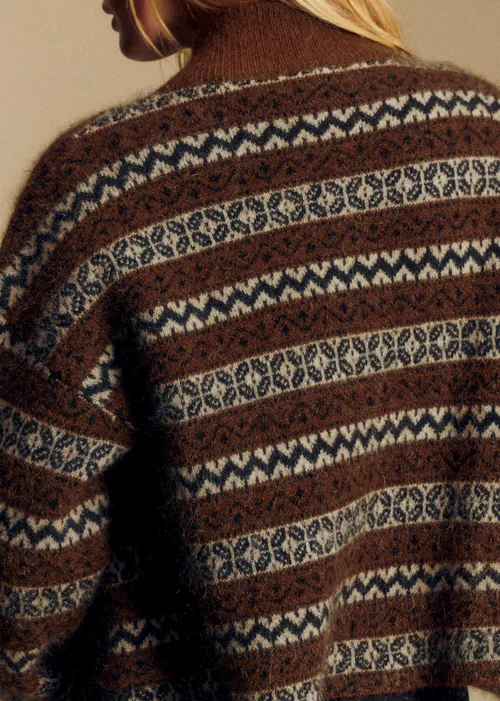 Veste Thais - Jacquard Marron — image 5