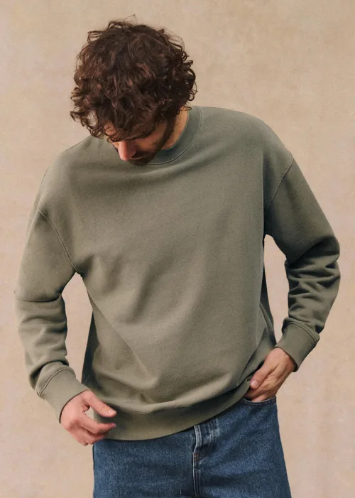 Sweatshirt Boxy - Vert Délavé — image 5