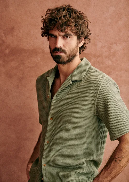 Chemise Holt Gaufrée - Vert — image 6