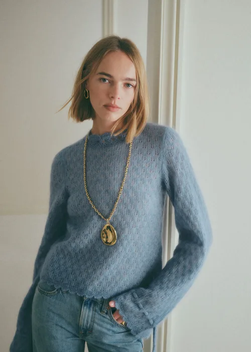 Pull Wanda - Bleu Vintage