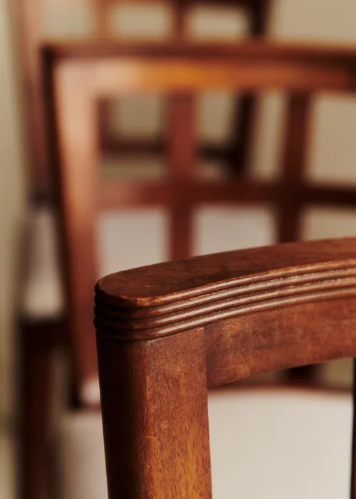 Lot de 6 chaises vintage hêtre - Hêtre teinté — image 4