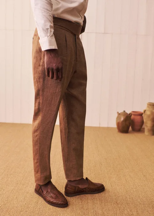 Pantalon Terence - Camel Chiné — image 5