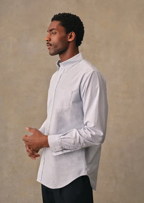 Chemise Charlie Oxford - Rayures Bleues — image 3
