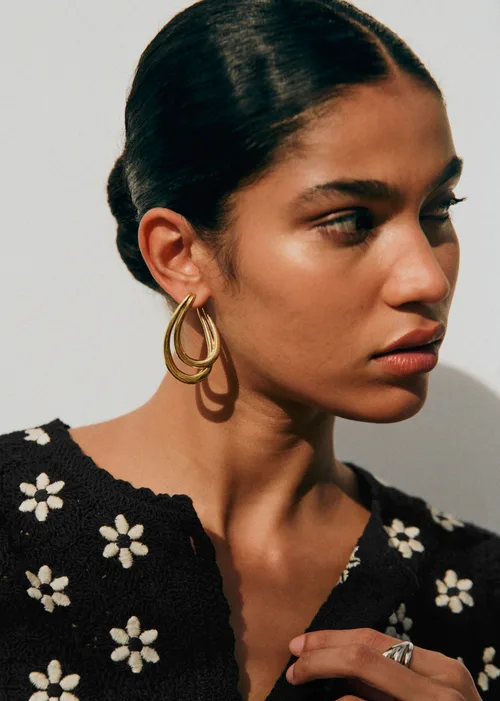 Boucles d'oreilles Gina - Doré — image 4