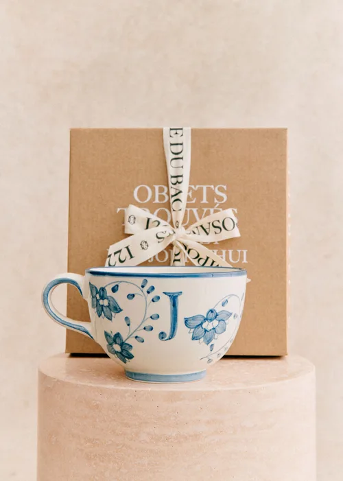 Tasse Poème - Bleu orage - Lettre J — image 3