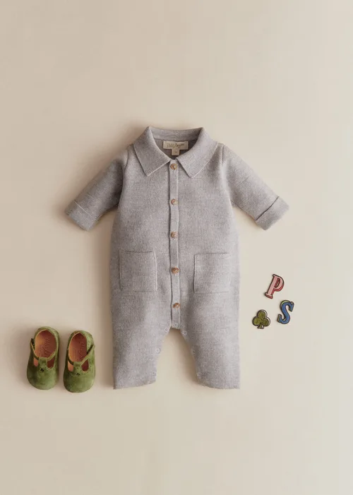 Combinaison Maille Bettino - Gris Chiné