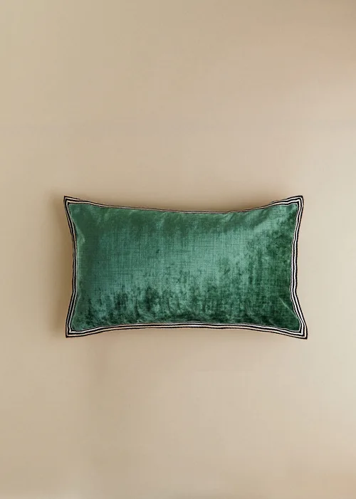 Coussin Velours Texturé - Petit modèle - Vert d'Eau — image 4