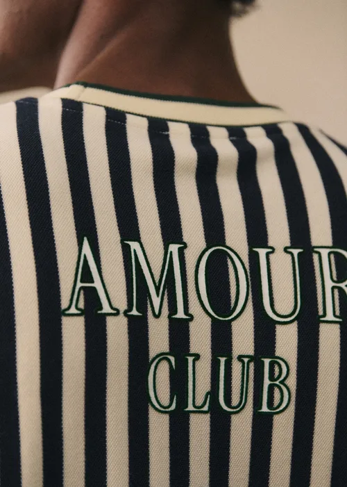 T-Shirt Waller Amour Club - Marine / Écru — image 4