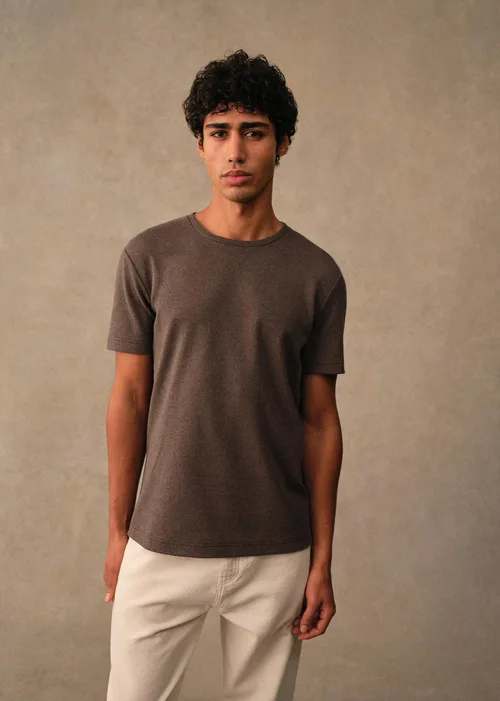 T-Shirt Gideon - Marron Chiné