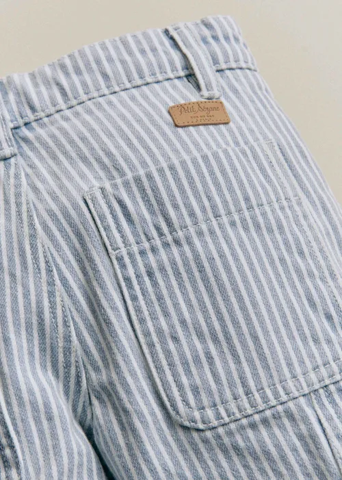 Pantalon Giulio - Denim Rayé Bleu — image 6