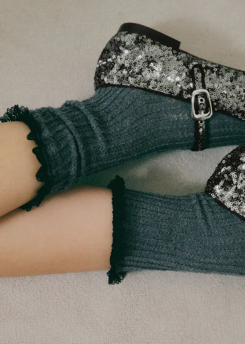 Ballerines Low Valentin - Anthracite Sequins — image 6