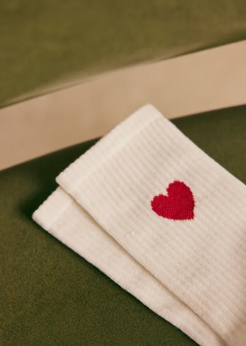 Chaussettes Eli - Coeur Chamade Rouge — image 3