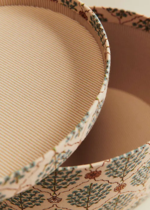 Boîte rangement ovale - petit modèle - Imprimé Scénettes Bleu — image 3