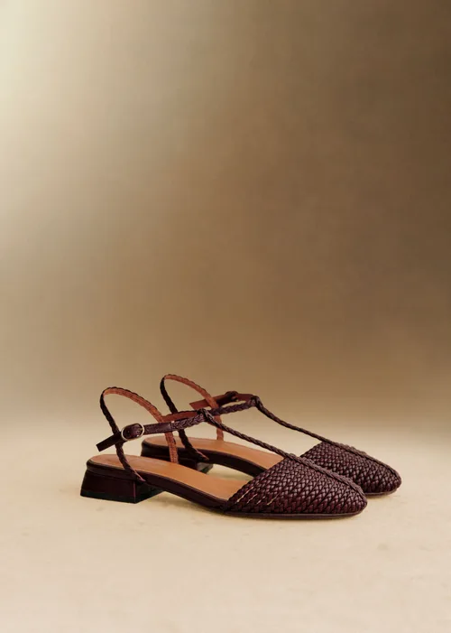 Sandales Low Aurore - Chocolat Lisse Tressé — image 4