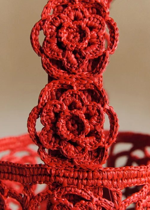 Panier Marcia - Raphia Rouge — image 5