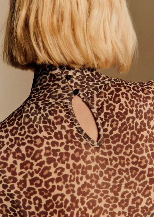 Blouse Omaya - Imprimé Winter Leopard Brown — image 3