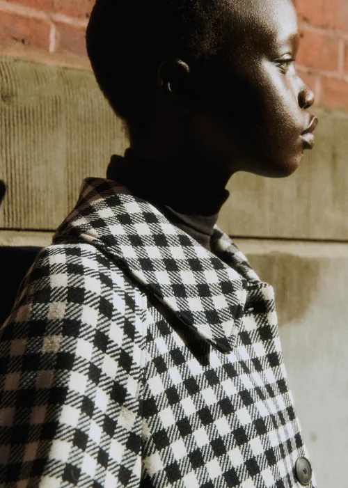 Manteau Gabriel - Vichy Noir Blanc — image 3