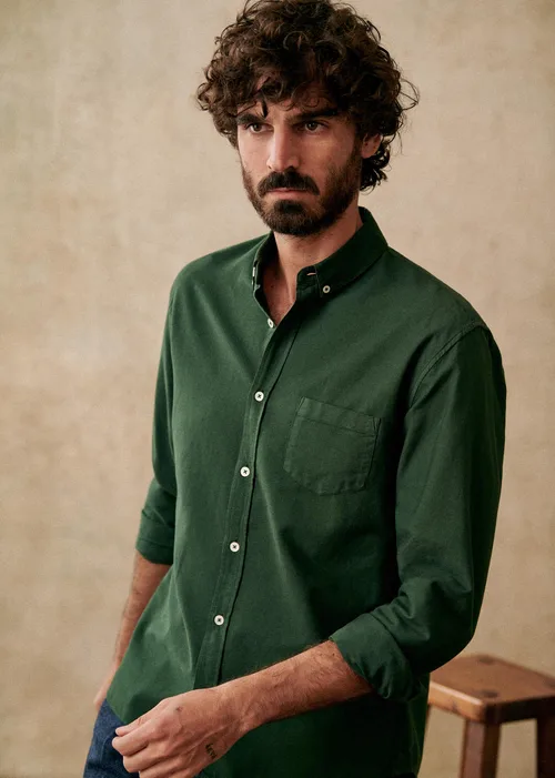 Chemise Charlie Oxford - Vert — image 2