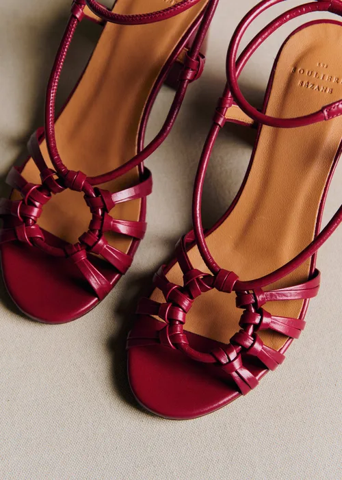 Sandales Gloria - Cerise Lisse — image 4