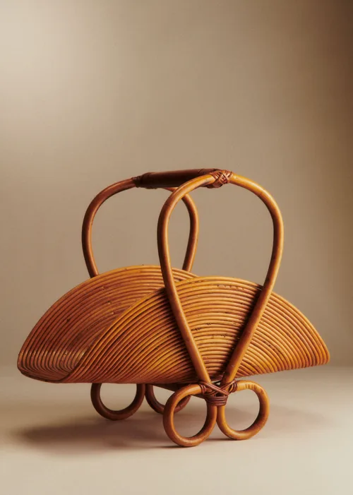 Porte revue par Vivai del Sud années 60 - Bambou et Rotin — image 3