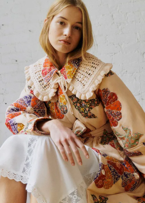 Manteau Ludwig - Sézane x SEA NY - Patchwork Woodstock — image 4